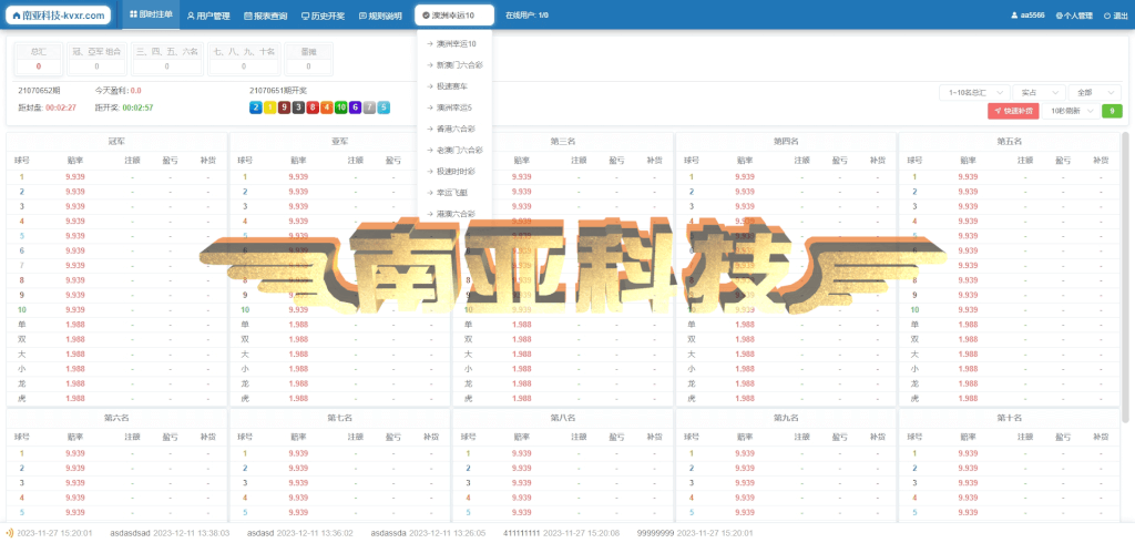 2024最新AC信用盘源码/现金盘源码/新番摊玩法源码/澳洲5分翻摊系统/赛车番摊