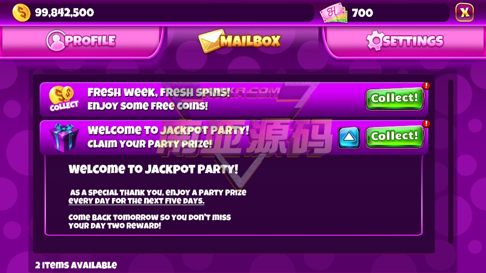 Jackpot Party赌场老虎机源码/777在线Slots游戏/海外英文版棋牌源码