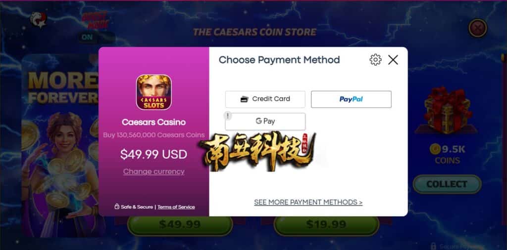 Caesars Slots老虎机棋牌全套源码/支持H5+APP端/带充值接口/300多款子游戏