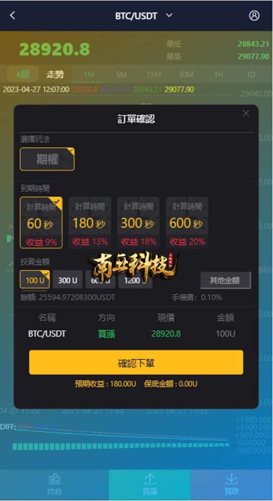 CoinZoom微盘时间盘系统/币币合约期权交易/微交易/伪交易所源码