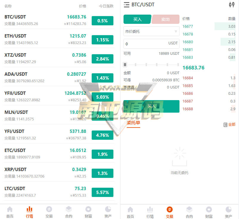 Java语言开发区块链虚拟币交易所系统源码/加密货币交易平台/完整交易所系统开发