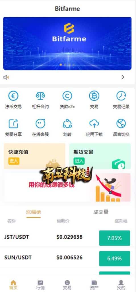 多语言CoinW区块链交易所/币币杠杆合约交易/质押挖矿/otc借贷